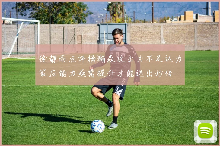 徐静雨点评杨瀚森攻击力不足认为策应能力亟需提升才能送出妙传